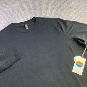 Vuori Ponto Performance Crew Black Heather Long Sleeve Pullover Mens Size XL NWT